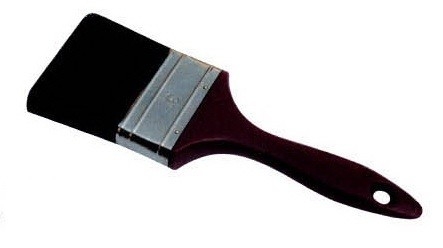 Manico di plastica personalizzato Pintura a pennello nero a pennello versatile