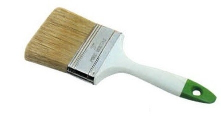 Pintura a doppio bollito bianca Bristie Pincello anti-slip Manico di plastica laccata