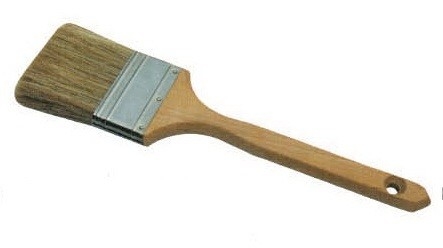 Pennello per pittura in setola bianca e pelo di bue