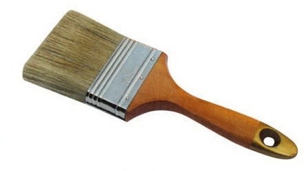 Set di pennelli per pittura murale con pennello a setola bianca a manico corto
