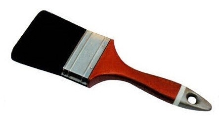 Spazzola di pittura a pennello nero a doppio bollito per un uso preciso e controllato