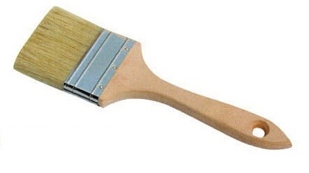 Pennello Filamento Sintetico Con Setole Bianche Per Pittura Ad Emulsione