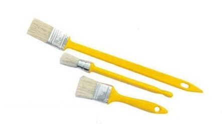 Pennello per radiatore con manico in plastica personalizzato per set di macchie di legno