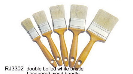 Il doppio industriale del set di pennelli della pittura per uso interno ha bollito la spazzola di setola bianca del poliestere