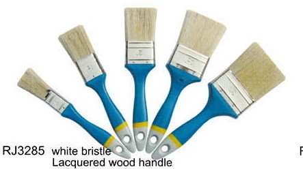 Spazzola Bristie bianco della pittura per uso interno dell'OEM che dipinge la spazzola di setola sintetica