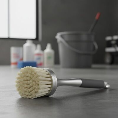 Pennello con setole sintetiche dotato di testina con filamenti cavi in poliestere che offre prestazioni e lunga durata